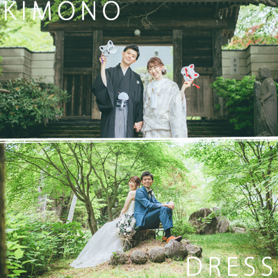 軽井沢で和装と洋装ロケ