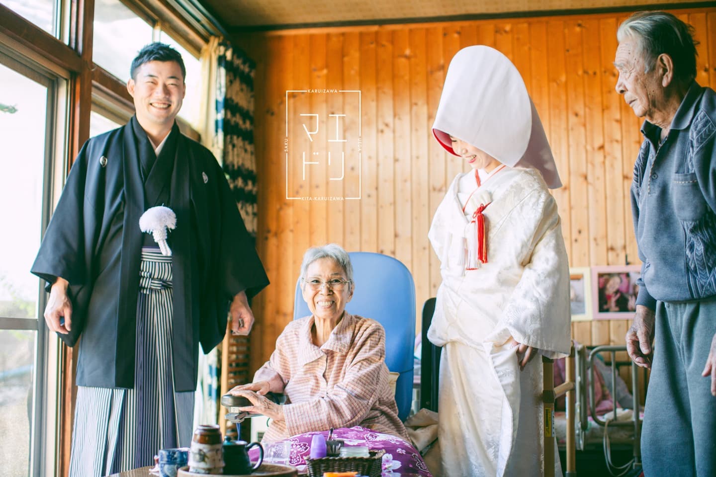 お婆ちゃんに晴れ姿を見せに